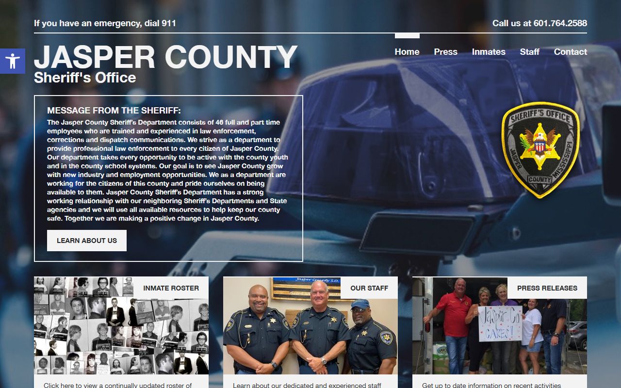 Jasper County Sheriff's jail roster showing booking releases